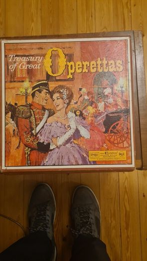 Treasury Of Great Operetta. 12 Vynal 33 RECORDS BOXED. All In Sleeves C/w Fabolous Booklet Of All The Conductors.