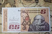 5 Pound B Series 14/09/88 (pin Holes) Irish Note