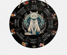 Witchy House decoration wth Imbolc, Beltane, Samhain & more