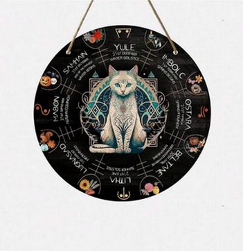 Witchy House decoration wth Imbolc, Beltane, Samhain & more