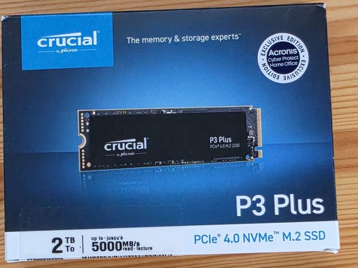 Crucial P3 Plus 2TB NVMe Gen4 - 100% Health