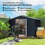 9 x 6FT Metal Tool Shed with Sliding Doors and Ventilation Windows Image 6