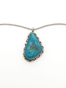 Vintage 925 Sterling Silver & Turquoise Necklace