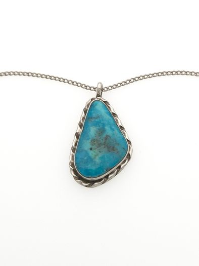 Vintage 925 Sterling Silver & Turquoise Necklace