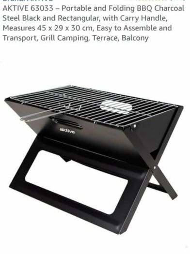 GRILL MEISTER Folding Barbecue. Camping summer birthday party relaxing. House clearance sale unwanted stuff gift car boot sale. Summer beach caravan park