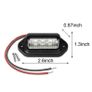 2pcs LED White Rear Number plate Lights Trailer Truck Caravan Bus Tailights Image 2