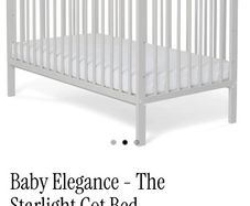 Baby Elegance Cot & new Mamas Papas mattress