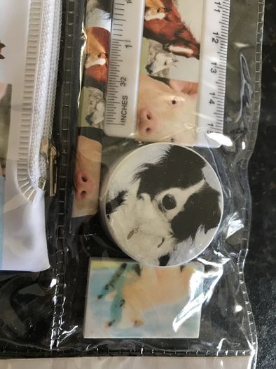 Kids farm 5 piece stationery set / party favour