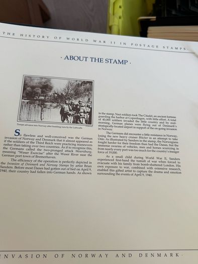 The History of World War II in post stamps