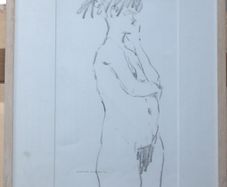 Original Signed Nude Pencil Sketch