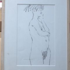Original Signed Nude Pencil Sketch