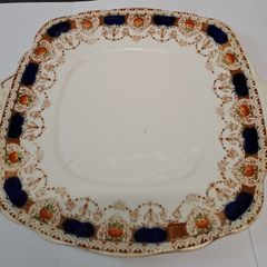 Antique Imari style cake plate