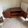 Mahogany Wooden TV Unit / Low Media Cabinet Image 2