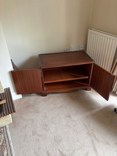 Mahogany Wooden TV Unit / Low Media Cabinet
