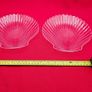Vintage Arcoroc France Coquillage Clam Shell Clear 20cm Glass Dessert or Salad Plates Image 3