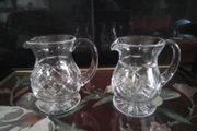 Two Cut Glass Crystal Water Jugs