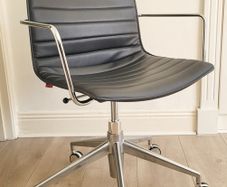 Vintage Office Chair Leather Designer Italian by Arper