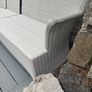 Huge Outdoor Living corner sofa and grey cushions .Please read Image 3