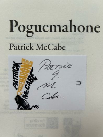 Signed Patrick McCabe Poguemahone 1st Ed 1st Print HC Rare Book VG Condition
