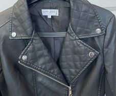 Like New: Faux Leather Jacket (Size Large)