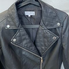Like New: Faux Leather Jacket (Size Large)