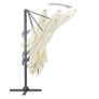 Cantilever Umbrella with Aluminium Pole 300x300 cm Sand Image 5