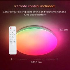 Smart LED ceiling light, RGBIC + CCT, iLink app