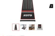 KOTO Carpet Checkout Dart Mat 285 x 60cm + Oche