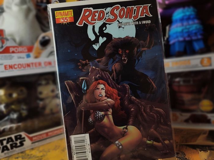 Red Sonja ! Issue #35 ! Mel Rubi Variant Cover ! 2008 ! by Dynamite Entertainment !
