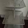 Large 3 Tier Metal Cake Stand Image 3