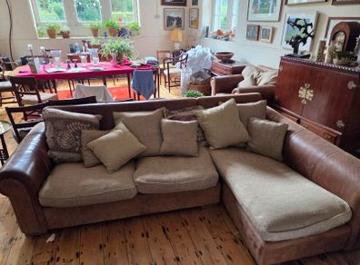L-Couch and Matching Arm Chair