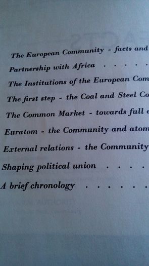 Vintage European Community "The Facts" Booklet, 1962.