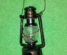 Vintage Oil Lamp Die-Cast Metal Pencil Sharpener