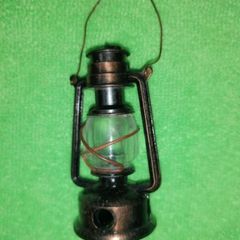 Vintage Oil Lamp Die-Cast Metal Pencil Sharpener
