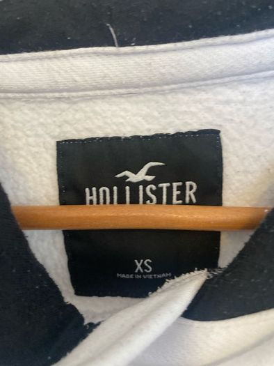 Mens Hollister White Hoodie - Size XS