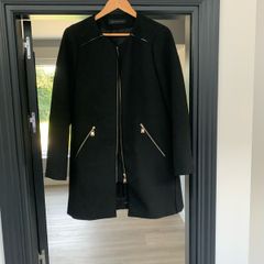 Zara Black /Gold zip Coat