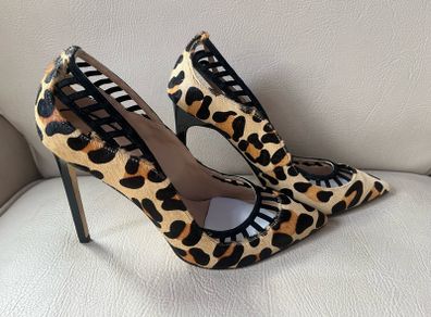 River Island Leopard High Heel Shoes