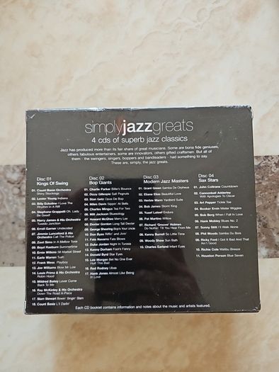 Simply Jazz Greats 4CD Boxset  (NEW)
