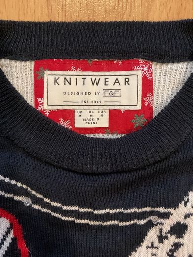 Beautiful Mens Christmas Jumper Size M