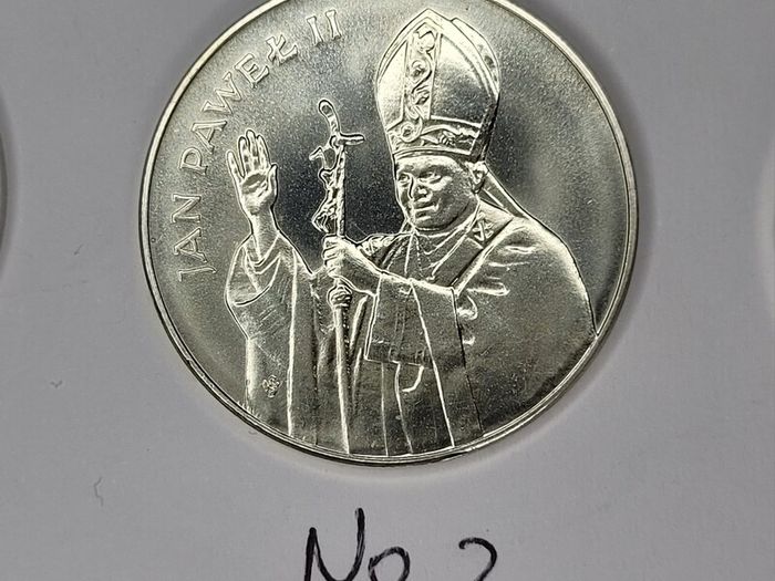 Poland silver coin 10000 zl John Paul II 1987