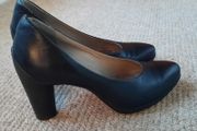 Ecco Navy Heels Size 5