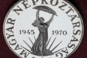 1970 Hungary / Magyar  50 Forint Liberation Silver Coin