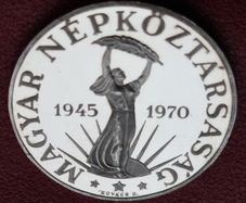 Hungary / Magyar  50 Forint Liberation Silver Coin