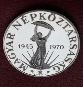 Hungary / Magyar  50 Forint Liberation Silver Coin