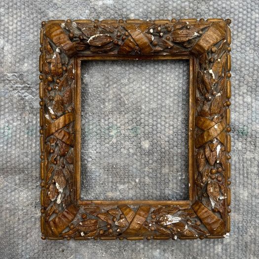 Antique wood / decorative plasterwork frame