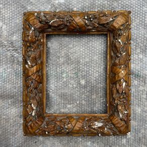Antique wood / decorative plasterwork frame