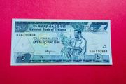 Ethiopia  5 Birr  2000 - 2008  Pick  47e ( Uncirculated )