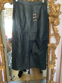 Lumy real leather skirt, new, size S