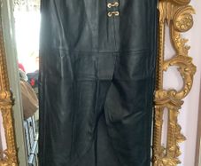 Lumy real leather skirt, new, size S