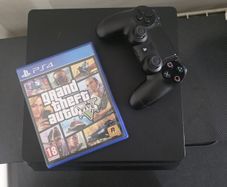 PS4 Slim 1TB + Controller + GTA V + All Cables